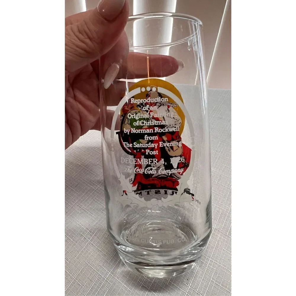 VINTANGE 1970 COCA COLA COKE NORMAN ROCKWELL COLLECTIBLE GLASS